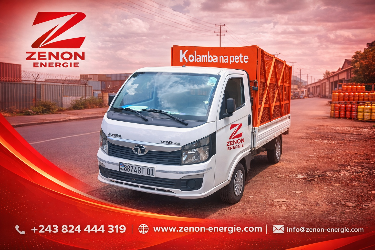 Logistique de livraison de Gaz Kinshasa